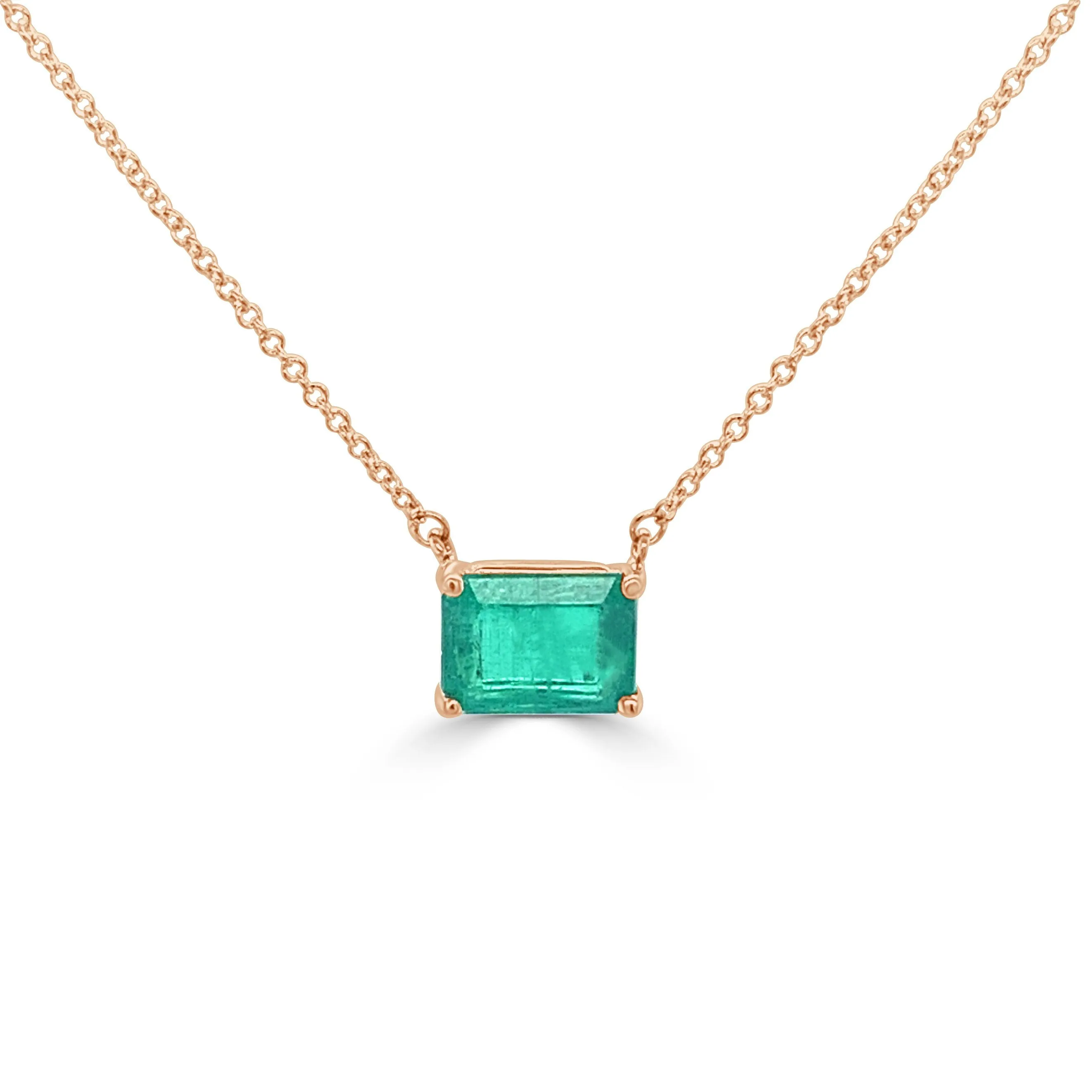 14k Gold & Emerald Necklace