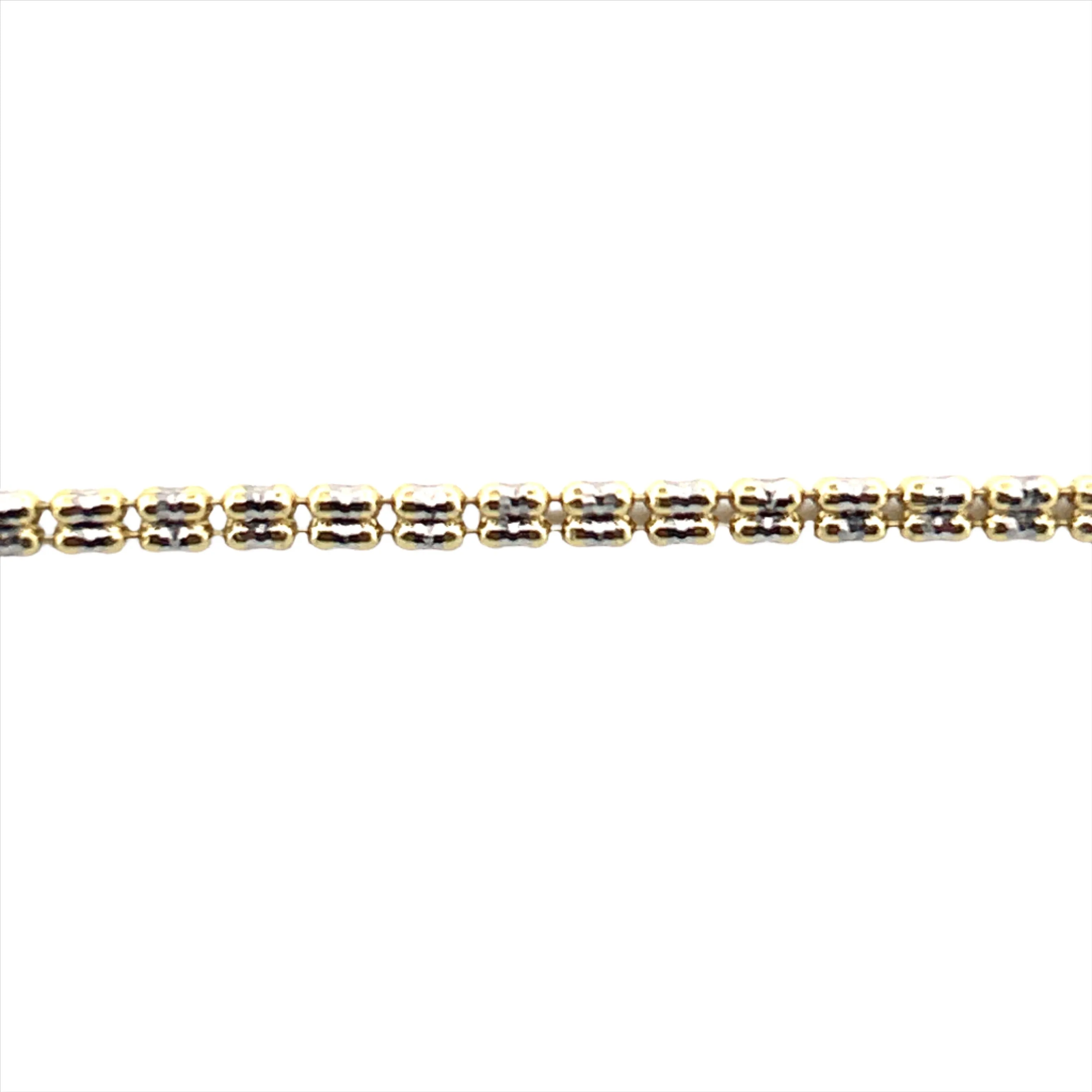 14K Gold Diamond Cut Necklace