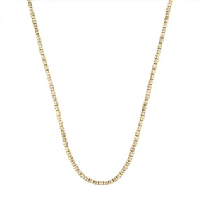 14K Gold Diamond Cut Necklace