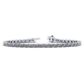 14K Gold East-West Oval Diamond Tennis Bracelet