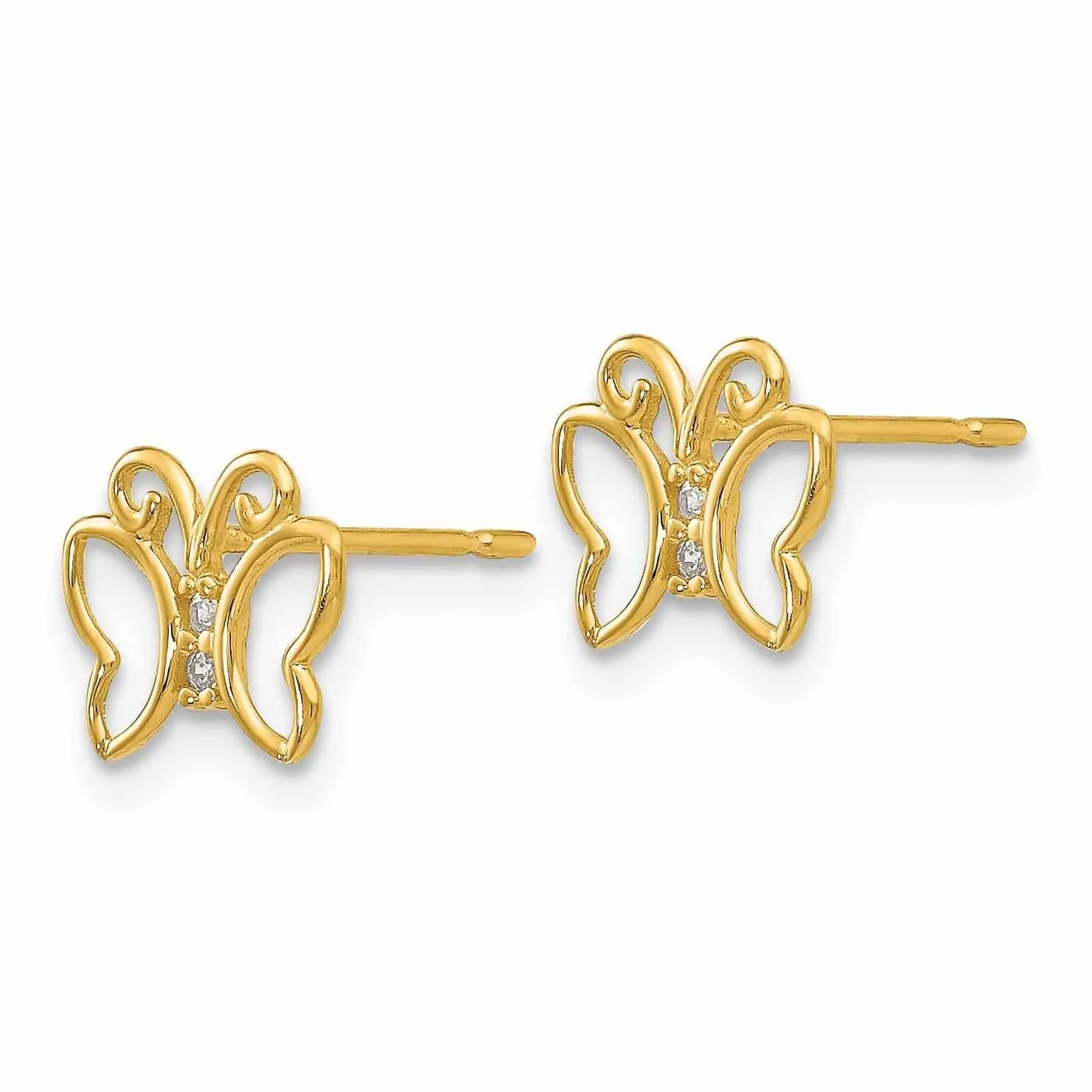 14k Madi K Butterfly Post Earrings