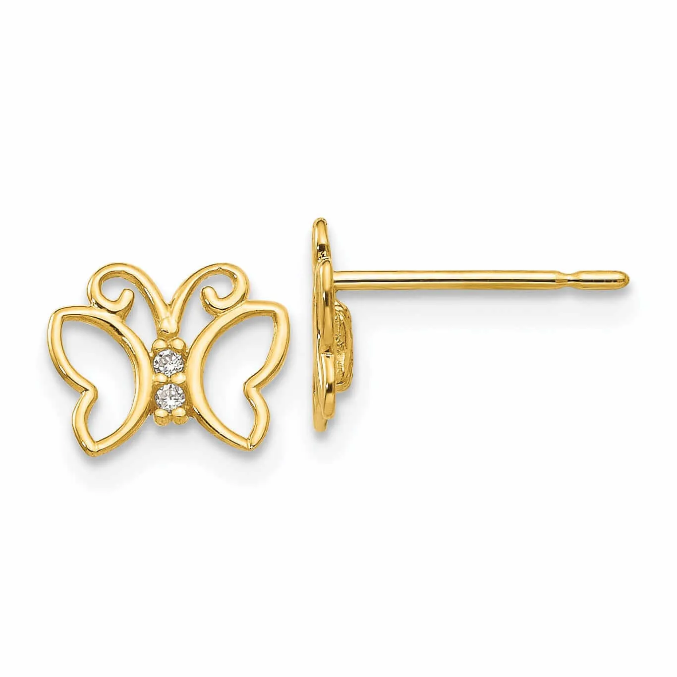 14k Madi K Butterfly Post Earrings