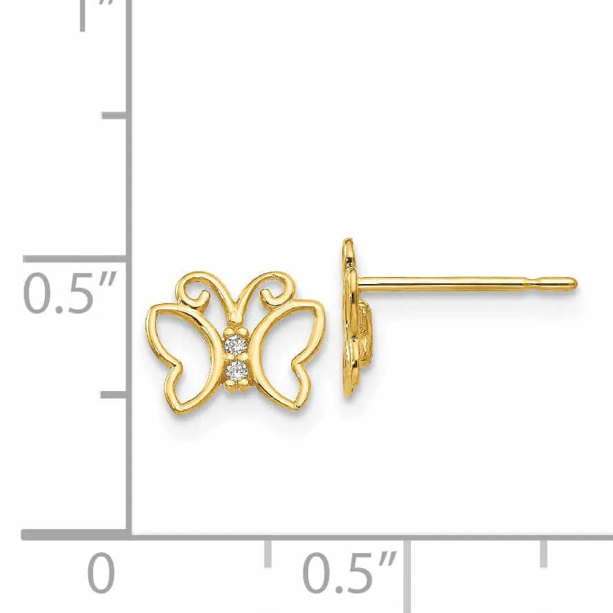 14k Madi K Butterfly Post Earrings