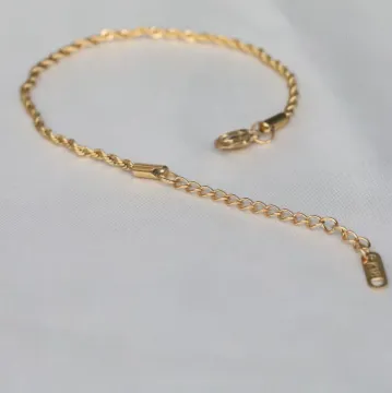 18K Gold-Filled 2mm Rope Bracelet