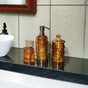 3 Piece Bathroom Set - Multi-Brown Onyx