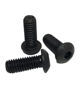 #4-40 x 3/4" Button Head Socket Cap Screws Plain Finish QTY 300