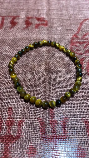 4MM Tiger's Eye Bead Bracelet