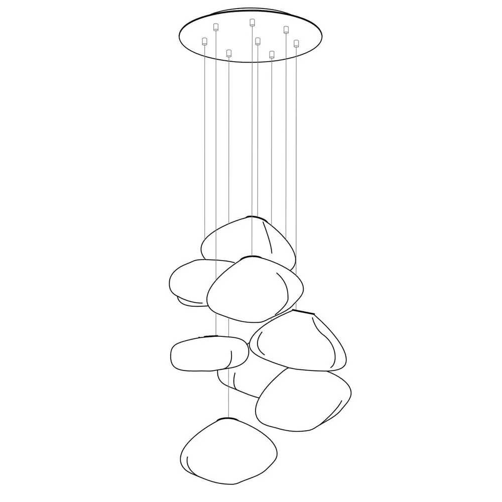 73 Random Glass Pendant Light