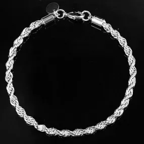 925 Silver Rope Bracelet