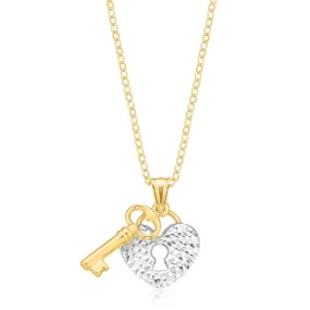 9ct Yellow Gold Key Locket