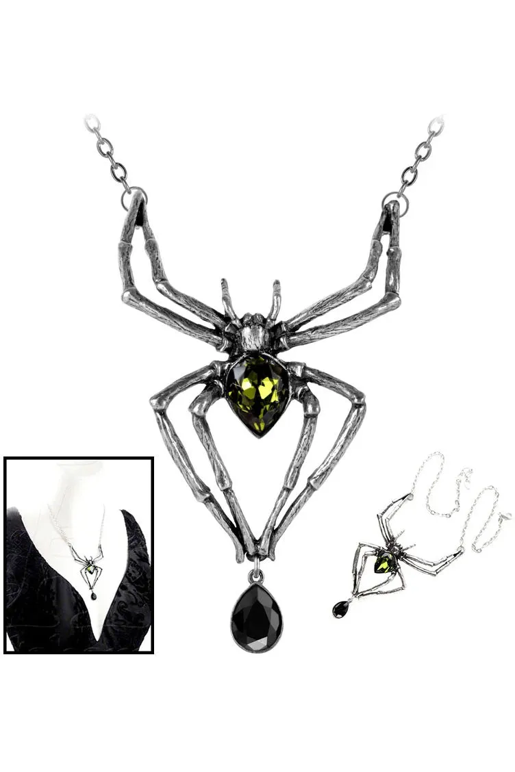 Alchemy Spider Emerald Venom Pendant