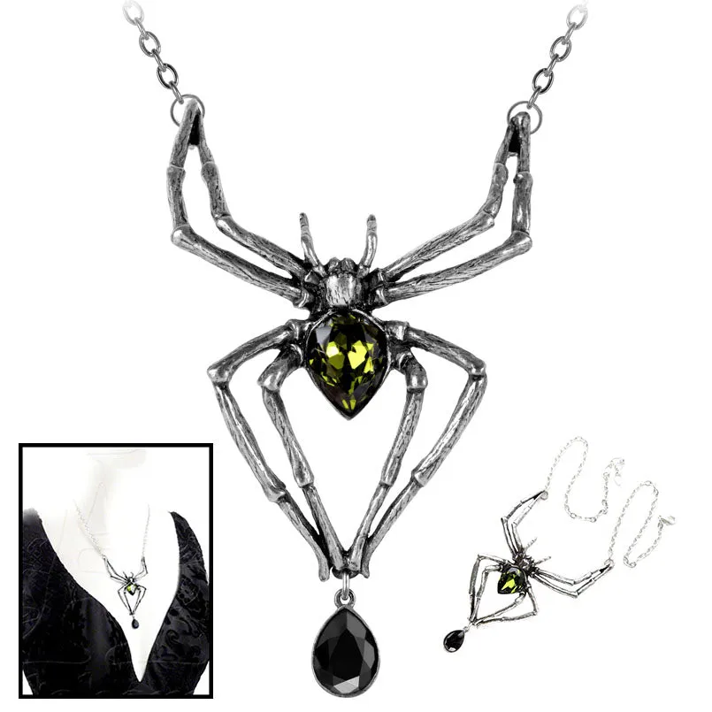 Alchemy Spider Emerald Venom Pendant