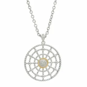 Andrea Candela 18kt and Sterling Silver Diamond Necklace - Cava Collection