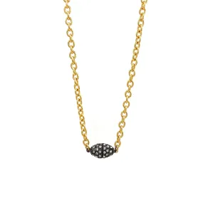 Ashley Gold Stainless Steel Gold Plated Necklace with CZ Magnetic Clasp