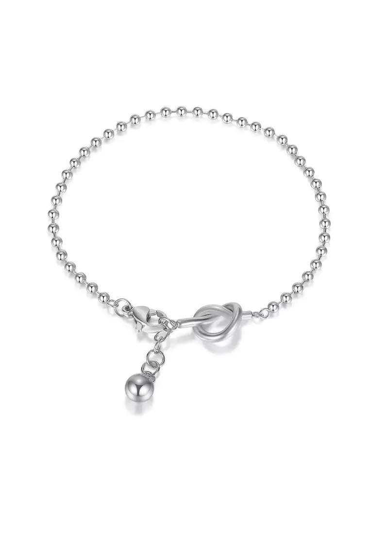 Aurore Knot Pendant Chain Link Bracelet