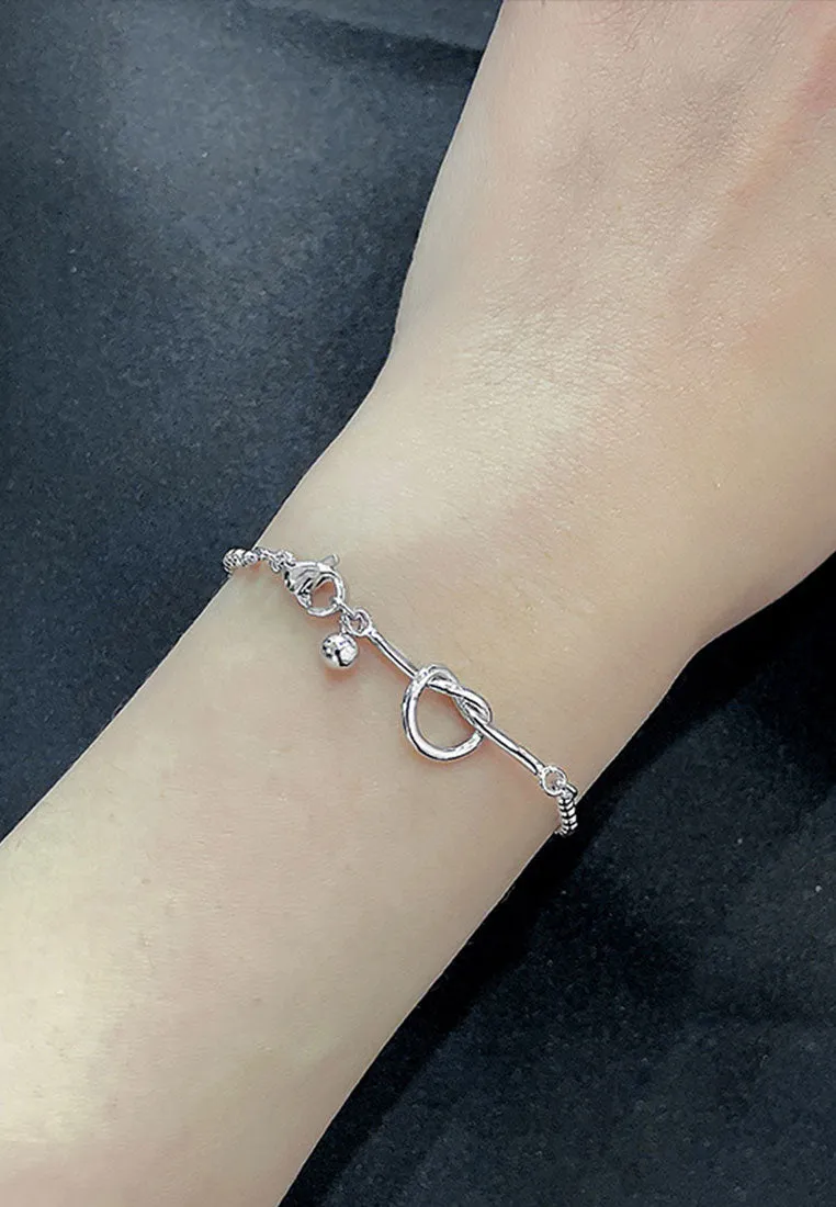 Aurore Knot Pendant Chain Link Bracelet