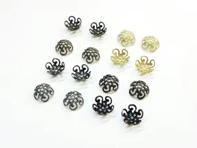 Bead Cap, Brass, 10mm, 24 Pieces | 銅珠蓋, 10mm, 24個