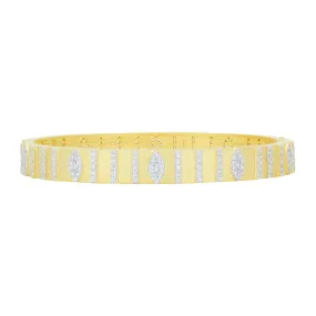 Brooklyn In Bloom Wide Hinge Bangle - AHPYZB18-H