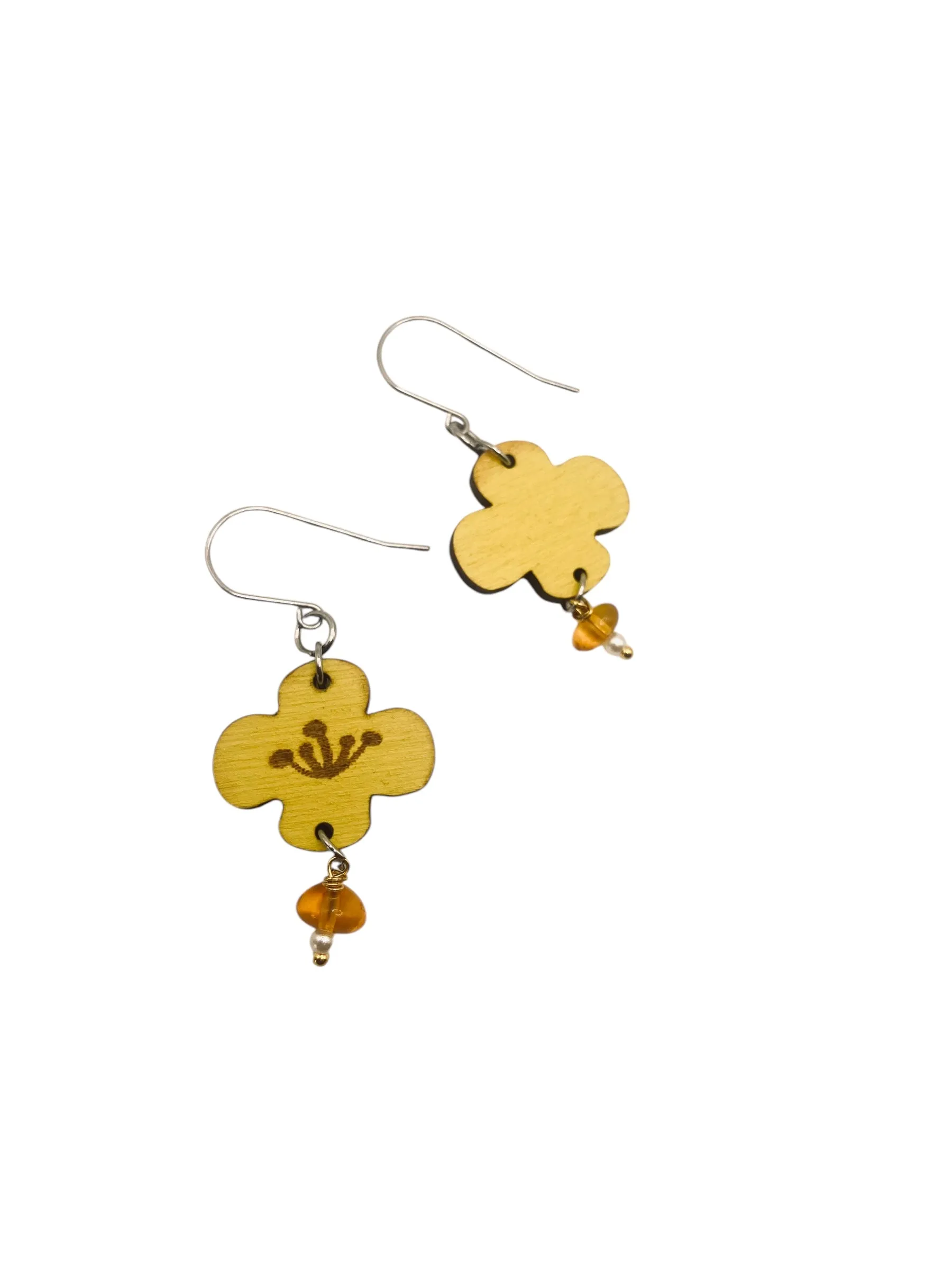 Buttercup Flower Earrings, Lightweight, Hypoallergenic, Made in Vermont