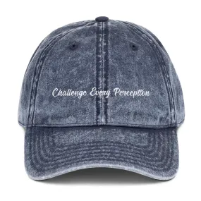 Challenge Every Perception Vintage Cap