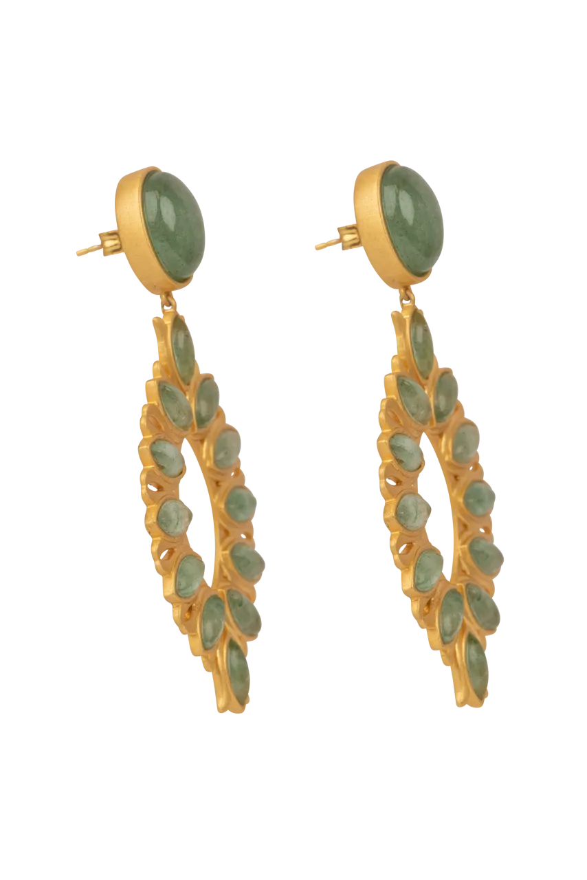 Christina Greene Water Lily Drop Earrings