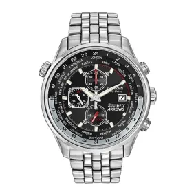 Citizen Men's Eco-Drive Red Arrow Bracelet Watch CA0080-54E