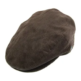 Corduroy Flat Cap - Brown