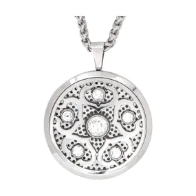 Crystalized Aromatherapy Locket Necklace