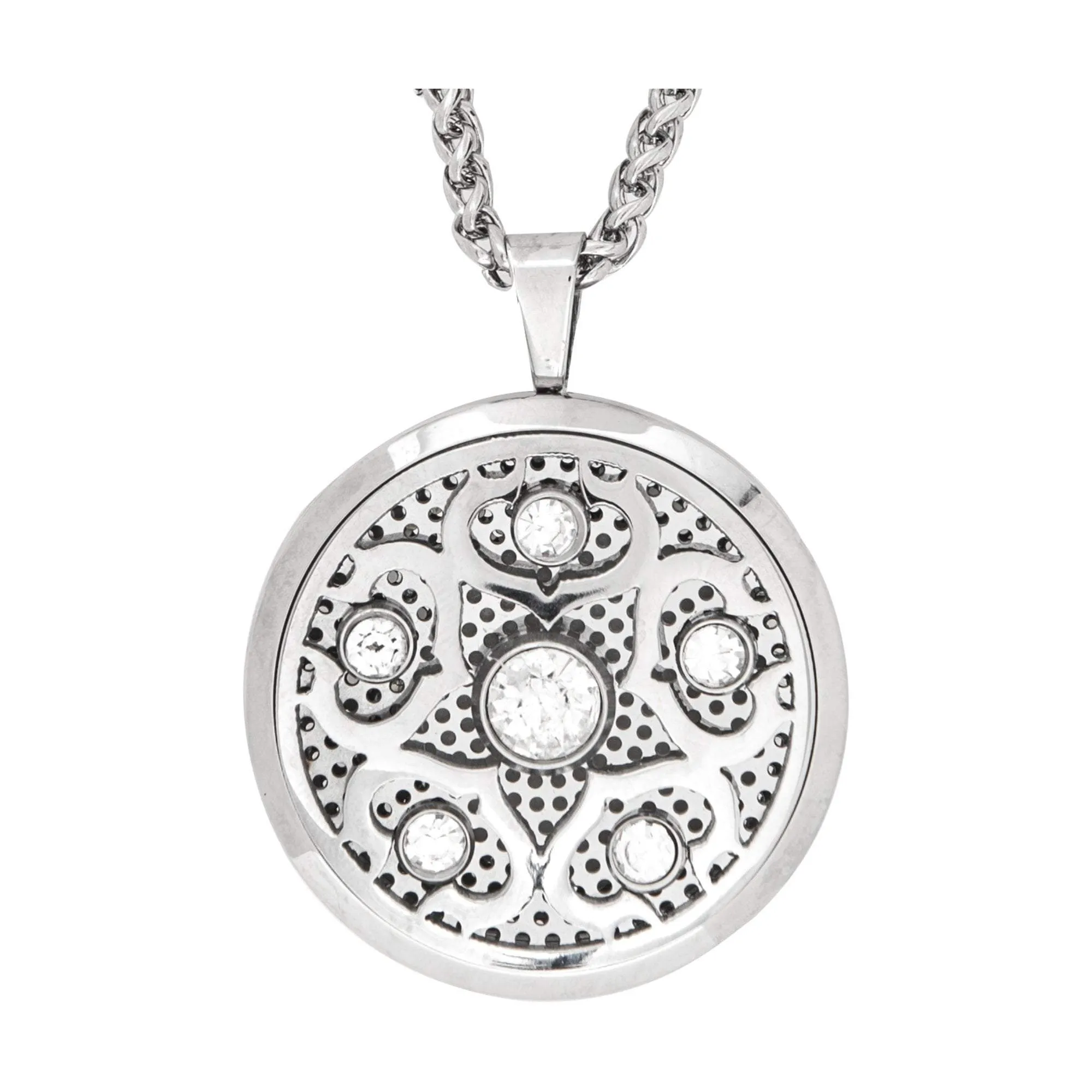 Crystalized Aromatherapy Locket Necklace