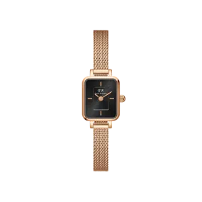 Daniel Wellington Quadro Mini-Onyx Onyx Sunray Rose Gold 15.4x18.2 Watch