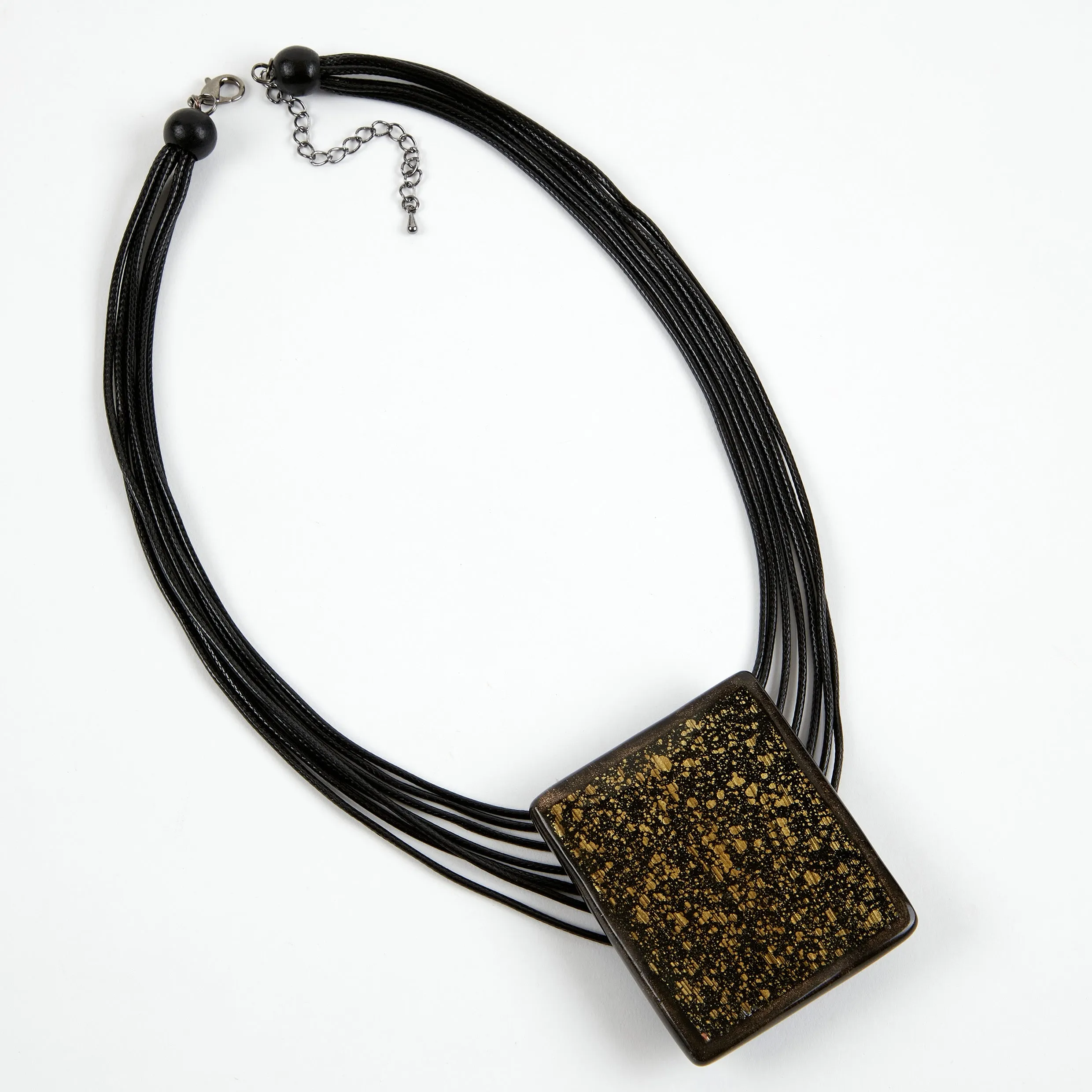 Dante Square disc necklace