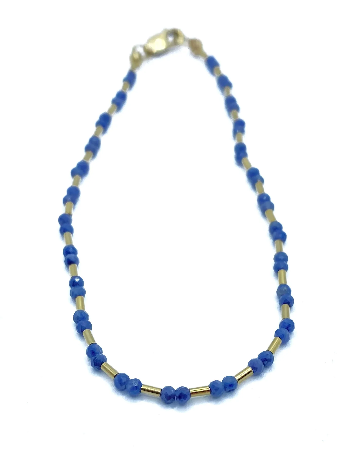 Debbie Fisher | Sapphire and Gold Fill bead Bracelet