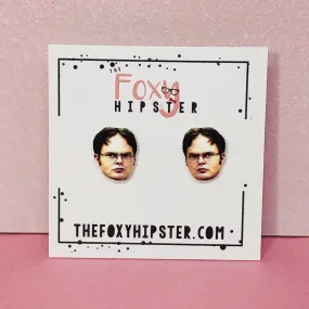 Dwight Schrute Stud Earrings The Office