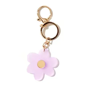 EMELDO FLOWER KEY RING | Frosted Lavender   Gold