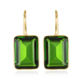 Emerald Cut Valencia-Lime Gold