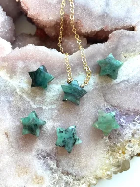 Emerald Star Pendant Necklace