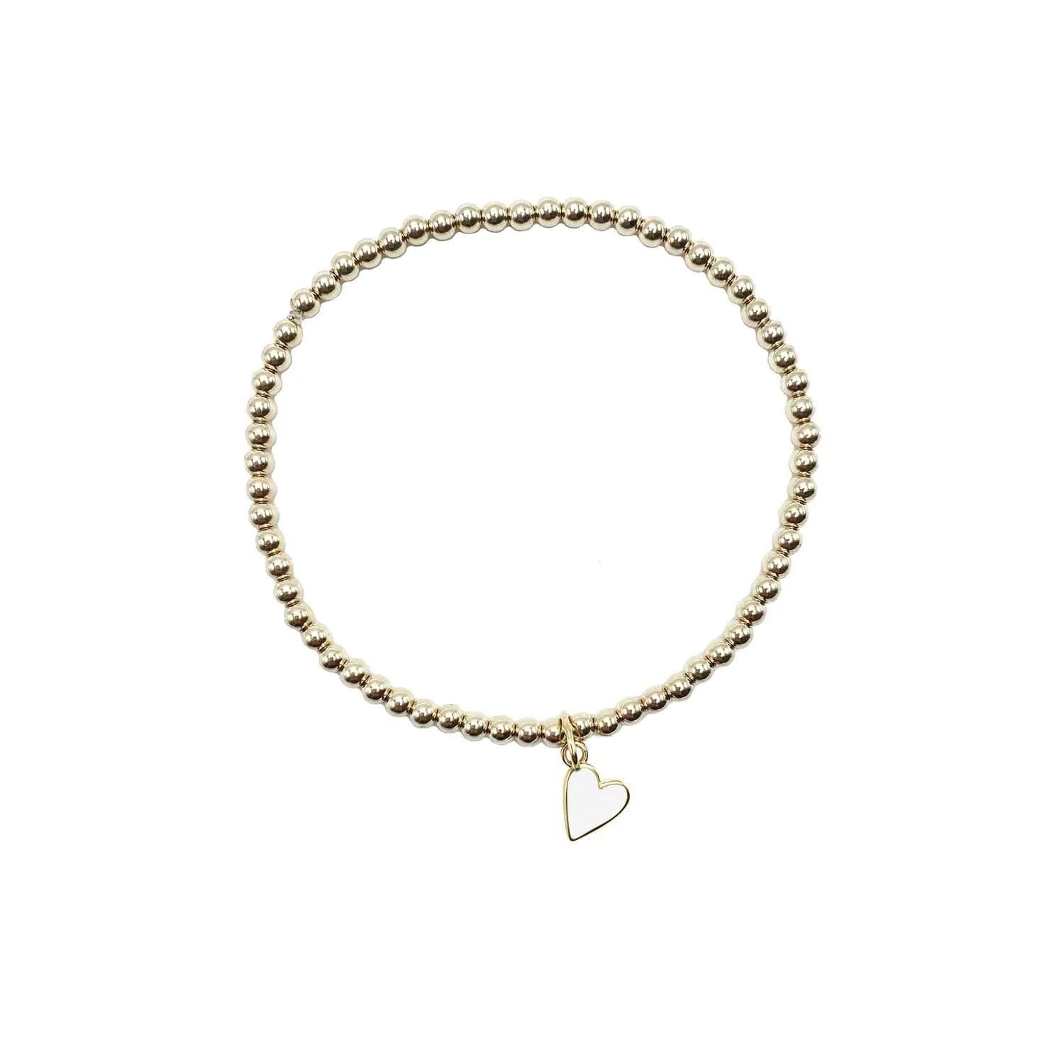 Enamel Heart Bracelet