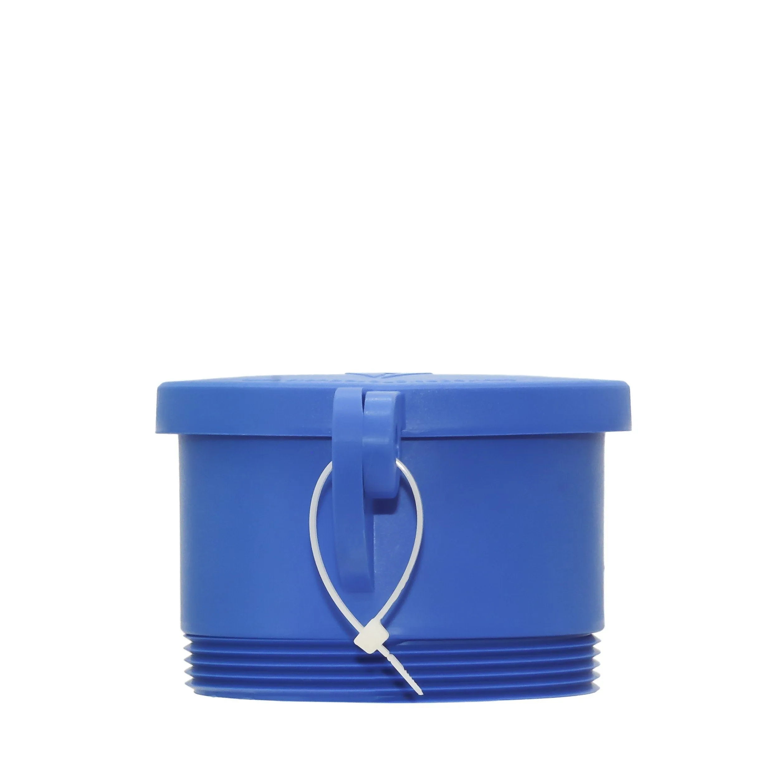 Enviro Design Products: FootLoose RV Site Sewer Cap, 4" Blue Male