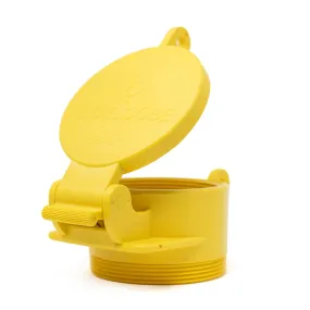 Enviro Design Products: FootLoose RV Site Sewer Cap, 4" Yellow Male