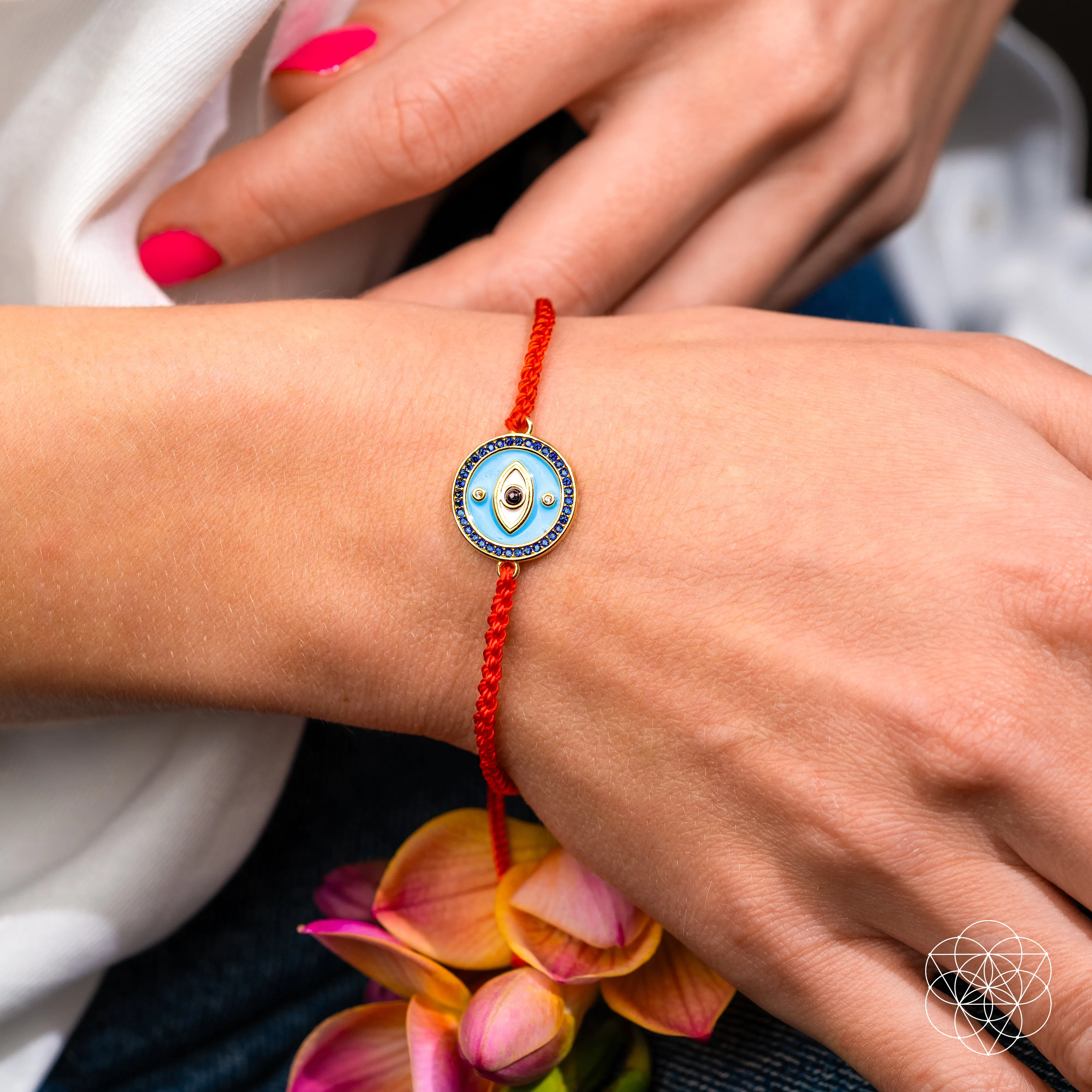 Evil Eye Guardian - Four-Strand Red String Bracelet