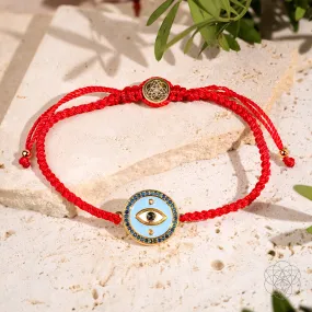 Evil Eye Guardian - Four-Strand Red String Bracelet