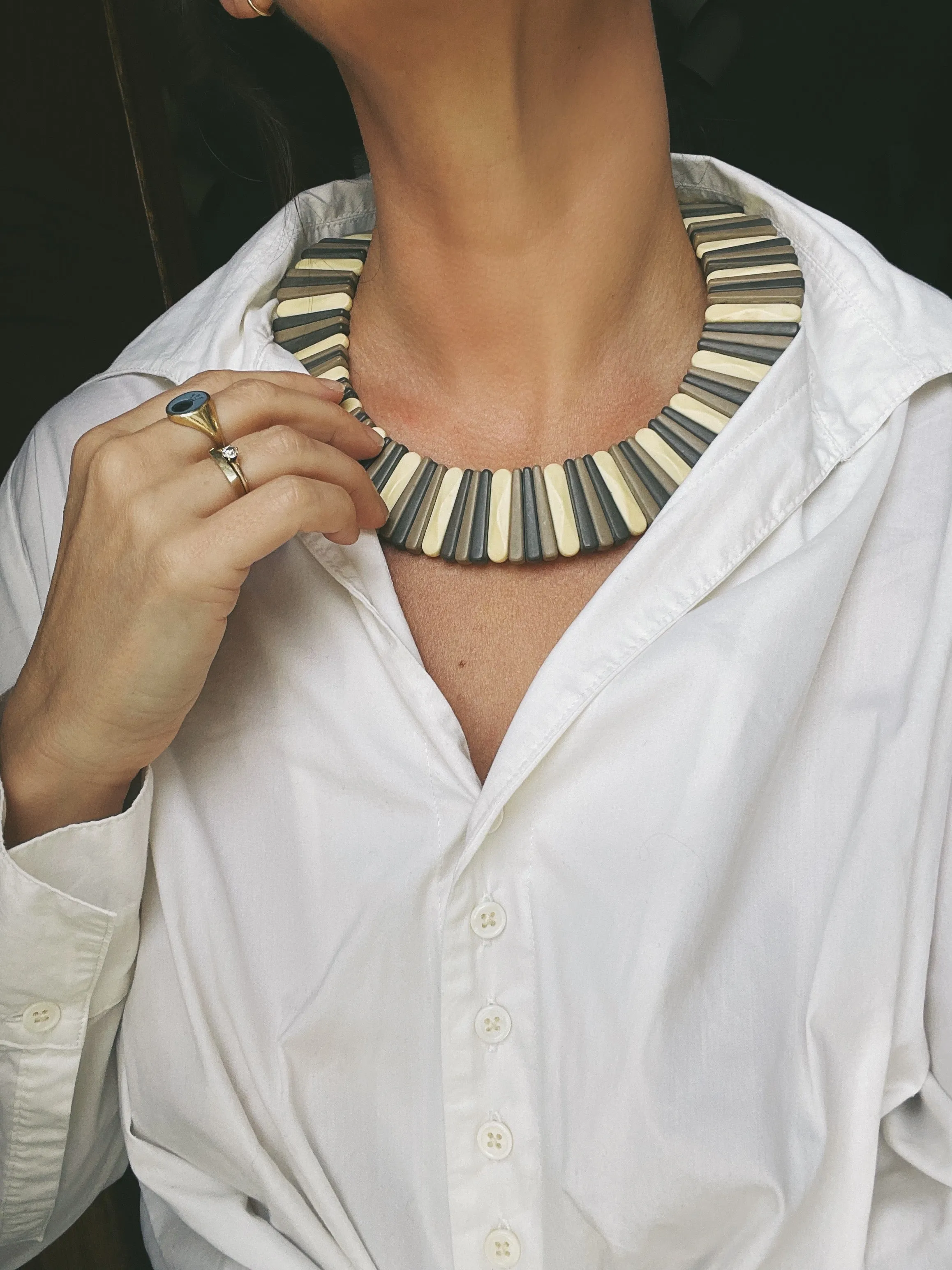 Fallbrook Lucite Collar Necklace