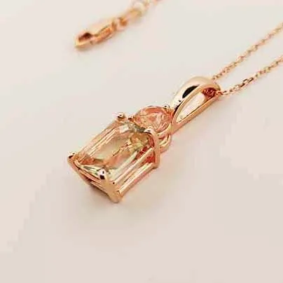 Fancy Gold Pendant with two colors of Oregon Sunstone