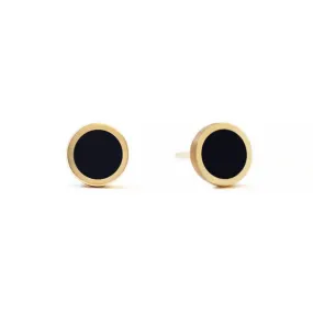 Gemstone Round Studs Onyx