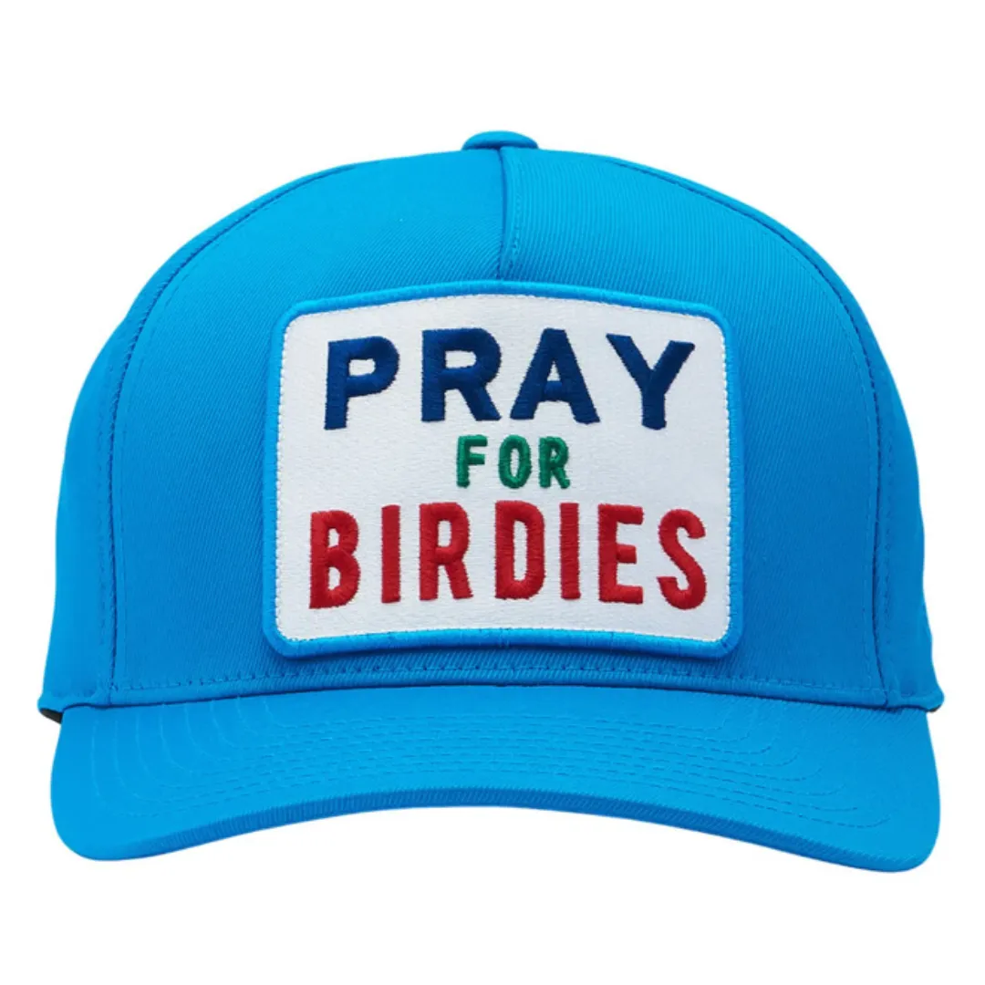 G/FORE Blue PRAY FOR BIRDIES SNAP Embroidered Baseball Cap