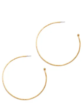 Gold Large Hooptastic Hoop Post Earrings