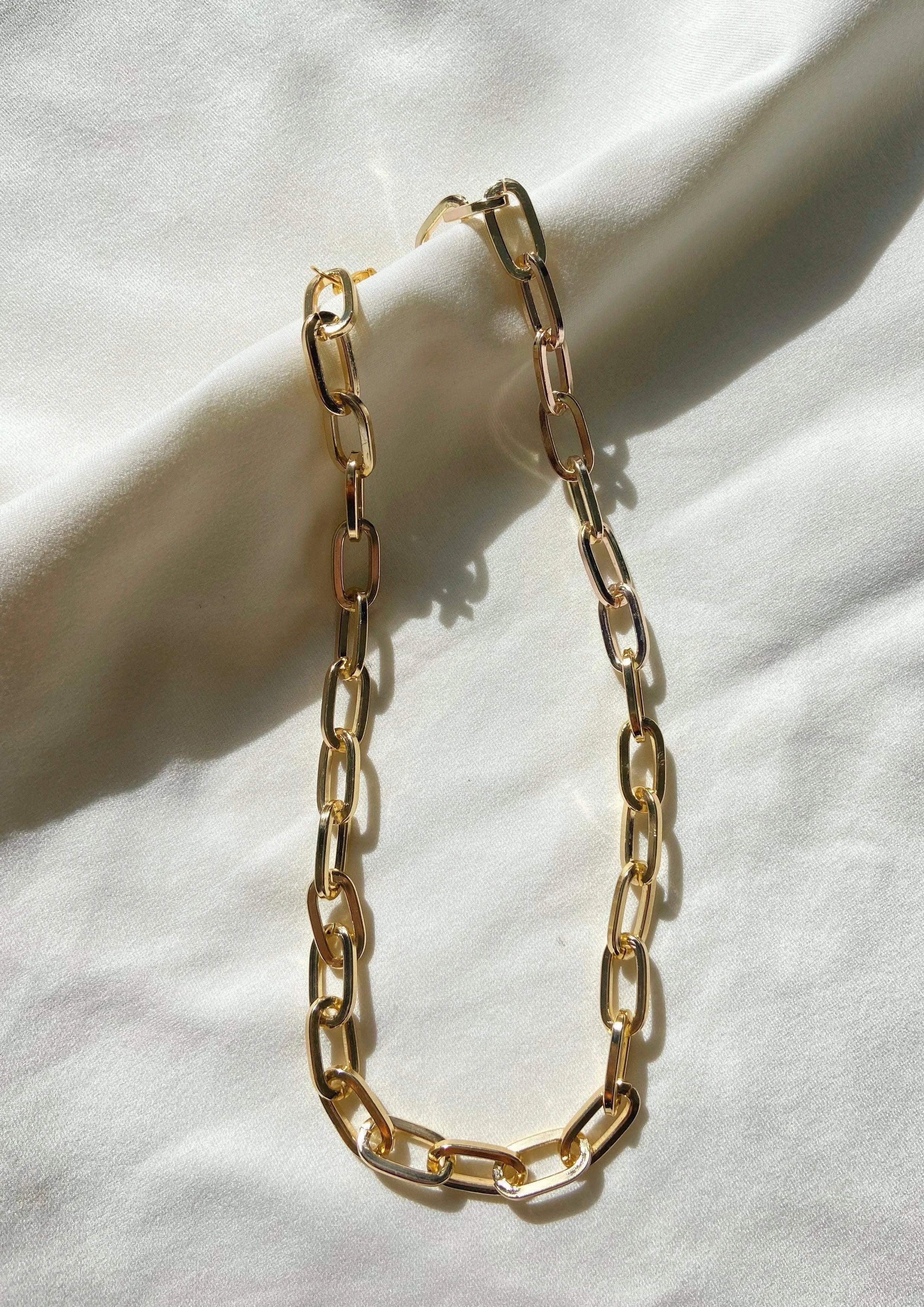 Gold Link Chain Necklace