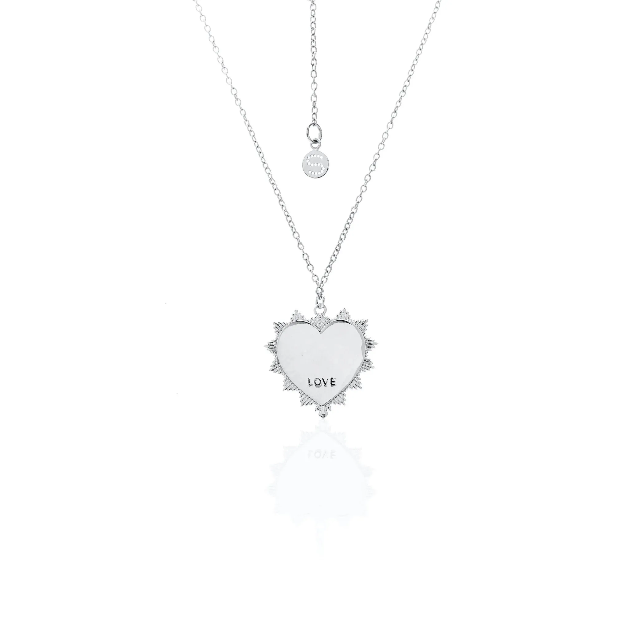 Heart of Love Necklace | Silver