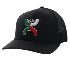 Hooey Boquillas Black Mexico Logo Flexfit Snapback Hat 221BK-01 221BK-02 2218BK-03