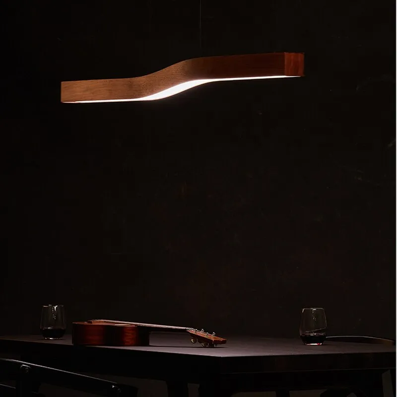 Japanese restaurant chandelier wabi-sabi wind bar table light luxury design sense model room tea room long strip creative office